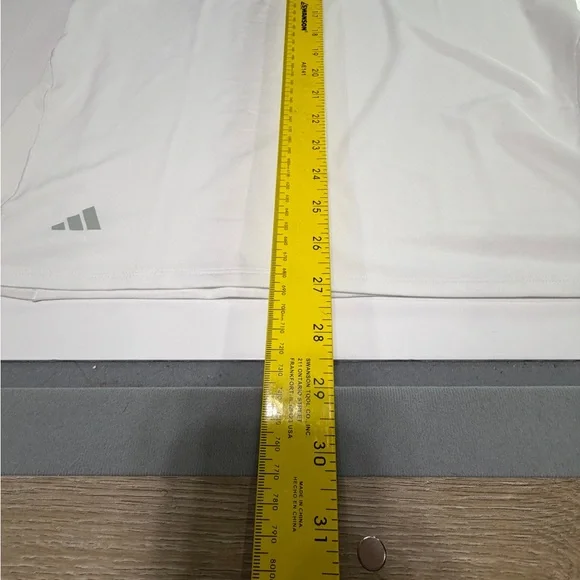 adidas White Sleeveless Mock-Neck Athletic Tank - Picture 8 of 8